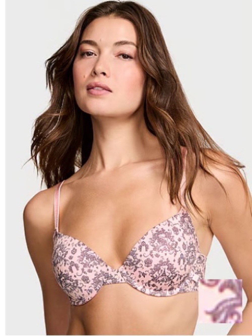 Victoria's Secret Pink Paisley Pattern Push-Up Bra